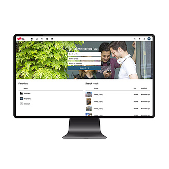 Screenshot of a software solution for digital asset management.